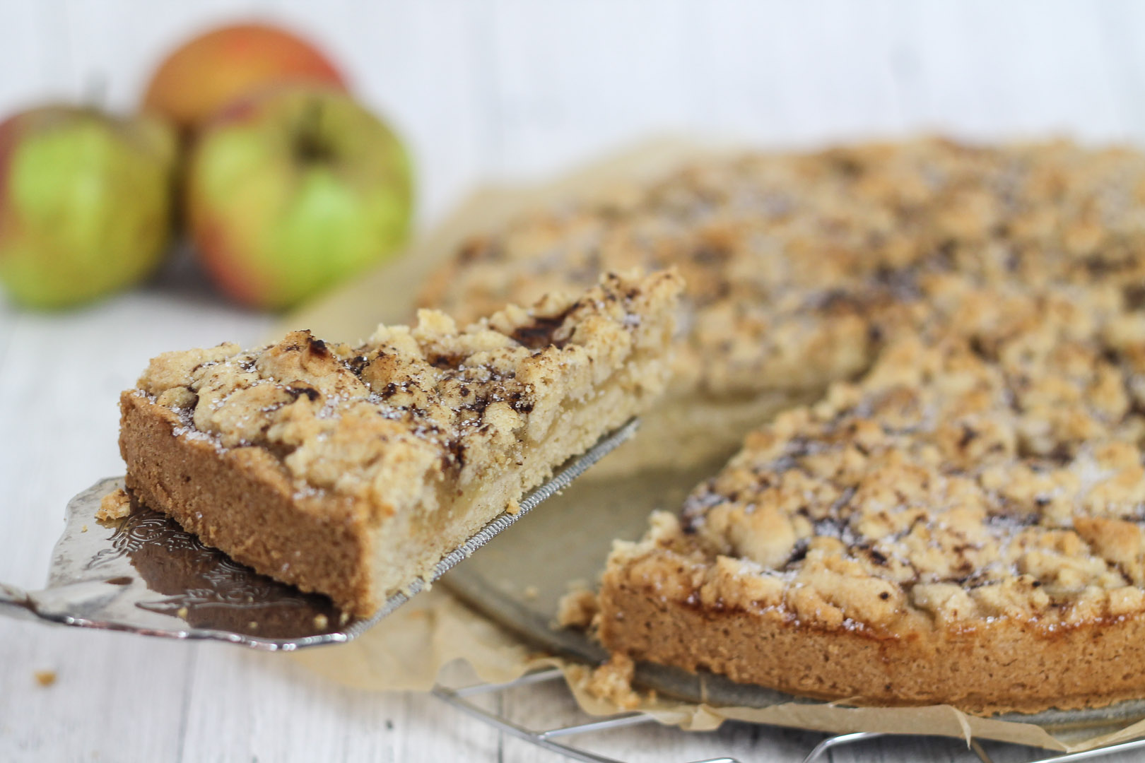 Apfel-Streuselkuchen einfach und schnell - Küchentante